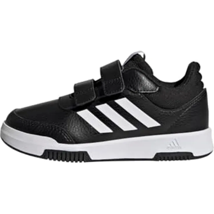 adidas Tensaur Hook And Loop, Mädchen Laufschuhe (35) mit abriebfester Non-Marking-Gummiaußensohle, Schwarz