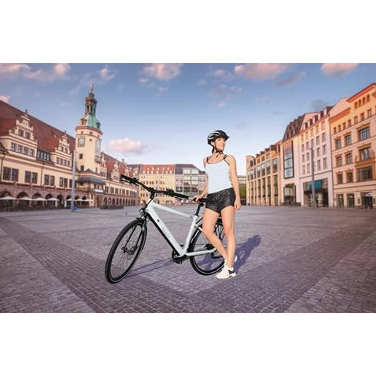 SachsenRAD Allrounder Urban Trekking E-Bike C3T mit Riemenantrieb und Drehmomentsensor | Ultraleichtes 28 Zoll Pedelec Elektrofahrrad in Schwarz, für Damen und Herren – Bild 3