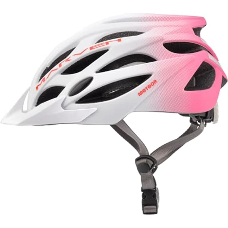 meteor® Marven Fahrradhelm, vielseitiger Schutzhelm für Herren, Damen und Kinder, ideal für MTB, Downhill, BMX und Inlineskaten, mit LUFTDURCHLASS-System und FLIEGENNETZ-Schutz, anpassbare Passform in Schwarz – Bild 1
