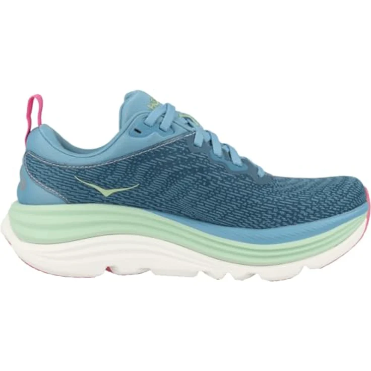 Hoka Gaviota 5, Damen Laufschuhe mit Active Foot Frame-Technologie und atmungsaktivem Jacquard-Obermaterial, Blau, 40 2/3 – Bild 3