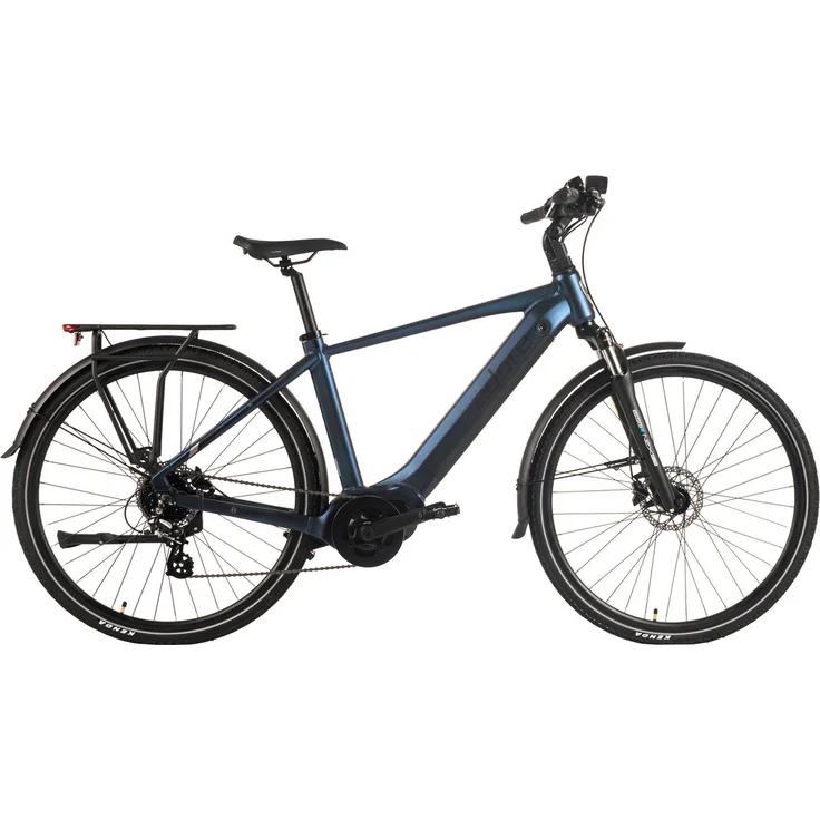Adore E-Bike ATX-450, Trekkingrad 28" Alu mit VINKA Mittelmotor 75NM, 540Wh Akku, 8-Gang Shimano Altus, Gradient-Lackierung Blau-Schwarz