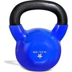 Yes4All KVWK 2-22kg Kettlebell/Kugelhantel aus Gusseisen mit Vinylbeschichtung 15.8kg - Preisvergleich