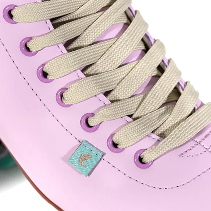 Chaya Quad Rollschuhe Melrose Lavender, Retro-Stil, vegan-freundlich, fiberglasverstärkte Verbundplatte, 61mm/78A Okto-Propel Außenräder, ABEC-7 Lager, Größe 42 – Bild 9