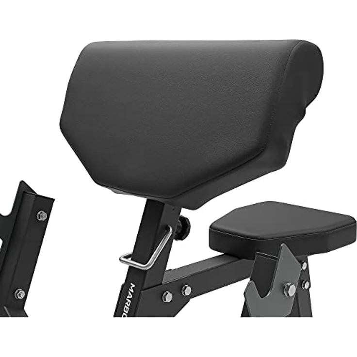 Marbo Sport Curl Pult - Scott Bank MS-L107 2.0, höhenverstellbare Armpolster, Hantelablage, stabile langlebige Konstruktion, Made IN EU – Bild 3
