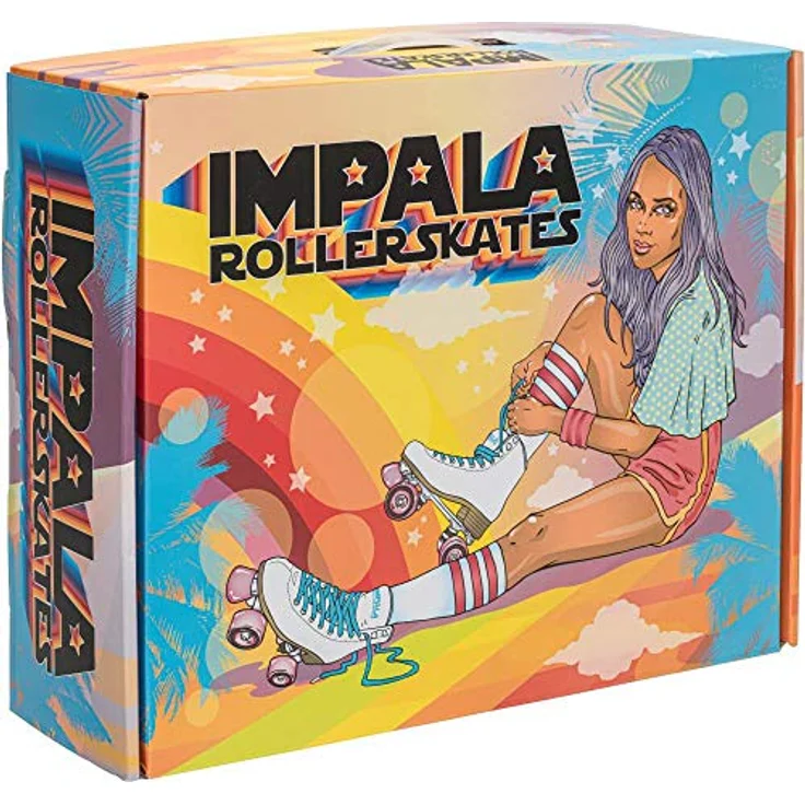 Impala Quad-Skates, Damen Rollschuhe, Himmelblau, mit ABEC 7 Kugellagern und PU-Bremse, Größe 40 – Bild 7