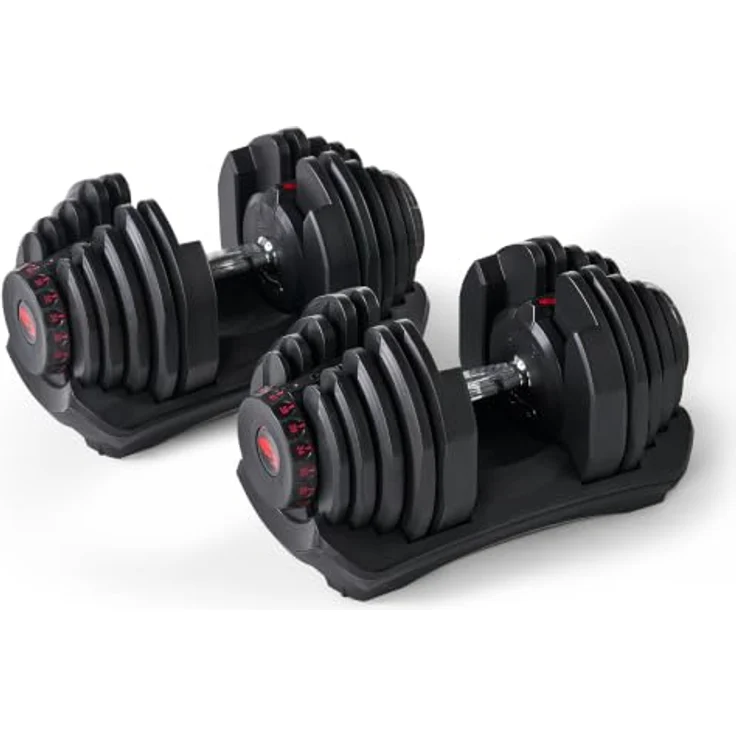 BowFlex SelectTech 1090i, Hanteln Paar mit Stand und Medienfach für flexibles Krafttraining – Bild 2