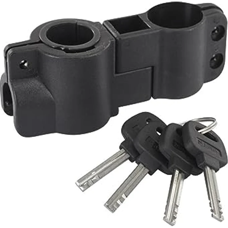Master Lock U-Schloss (120 cm), VDS-zertifiziert mit reflektierenden Streifen, inklusive Kabel und Staubschutzkappe, hohe Sicherheitsstufe 10 – Bild 3