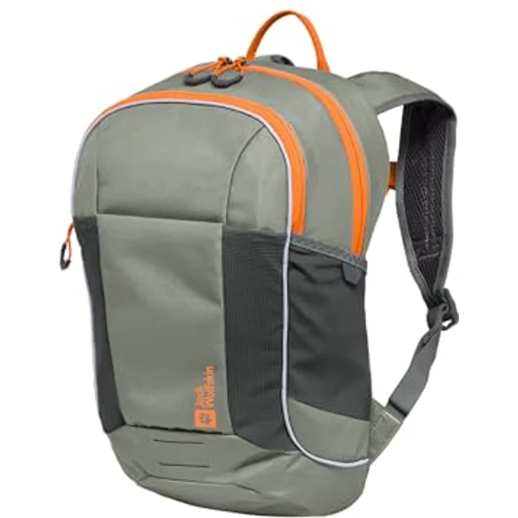 Jack Wolfskin KIDS MOAB JAM, Kinder Wanderrucksack mit Belüftungssystem, reflektierende Details, recycelte Materialien - blau – Bild 1