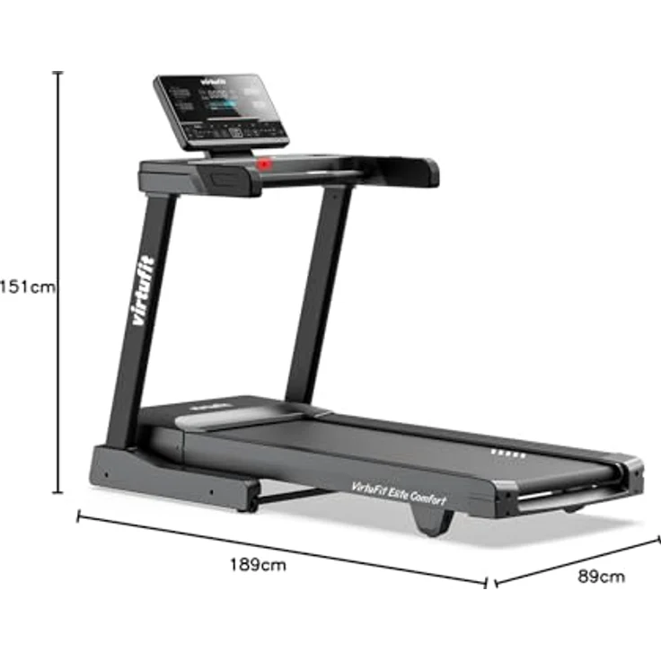 VirtuFit Elite Comfort Laufband klappbar, 20 km/h, 15% Steigung, Bluetooth, schwarz – Bild 9