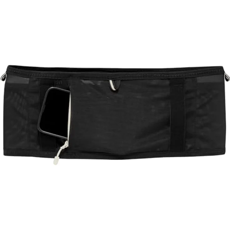 Nike Run Belt, Laufgürtel für Smartphone und Schlüssel, schweißresistent, Black/Sail/Sail, M – Bild 3
