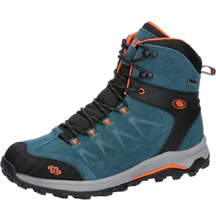 Brütting Mount Chester High, Herren Wanderschuhe aus Veloursleder mit Schnellschnürsystem, Grün, Größe 43 – Bild 1