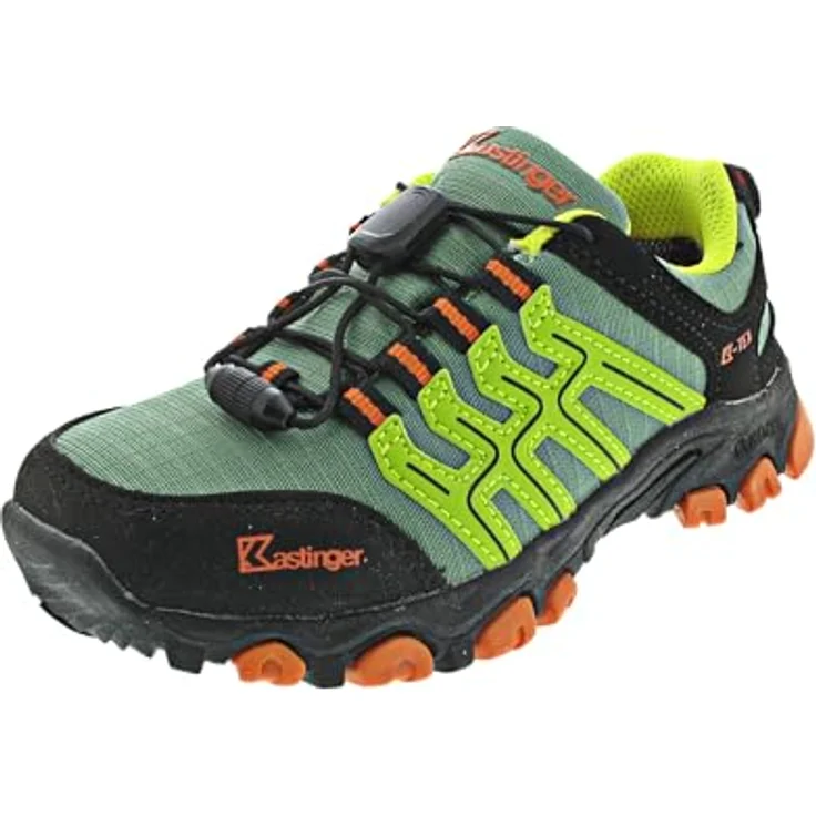 Kastinger Wanderschuhe, Kunstleder/Mesh, Größe 29 EU, grün, Gummizugverschluss – Bild 5