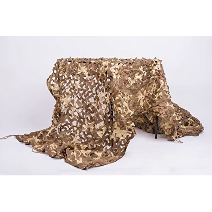 NINAT Tarnnetz Camouflage Netz Desert, 3M x 3M, leicht, hochwertiges 150D-Oxford-Tuch, vielseitig einsetzbar für Jagd und Camping – Bild 3