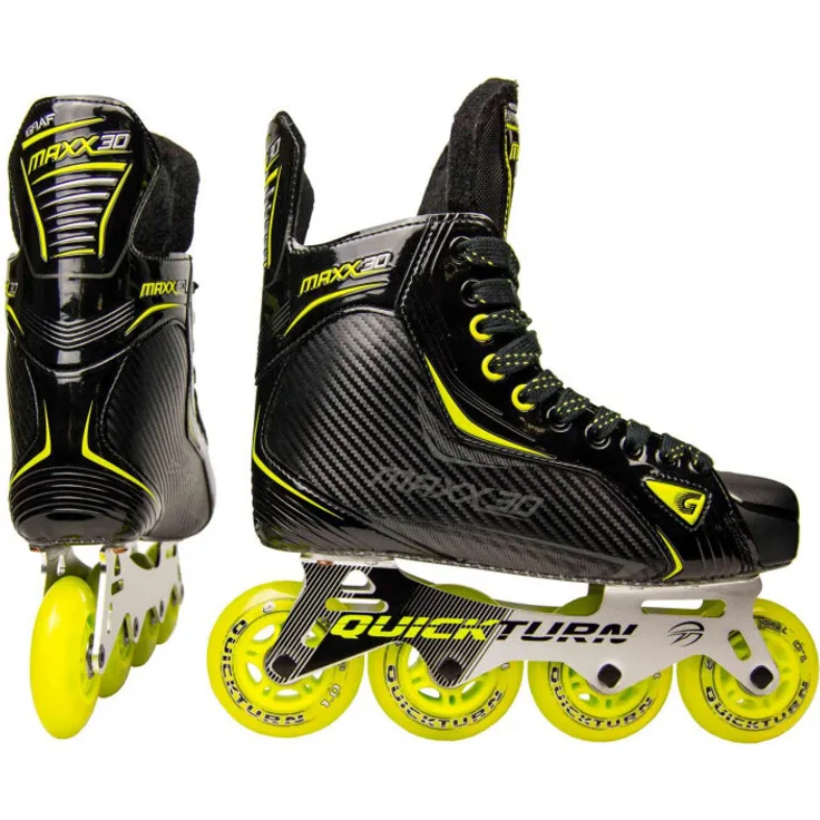 Graf Maxx 30 SR, Inline Rollschuh mit 3D geformtem Obermaterial, thermoformbar und Carbon-Außensohle für hohen Komfort und Stabilität