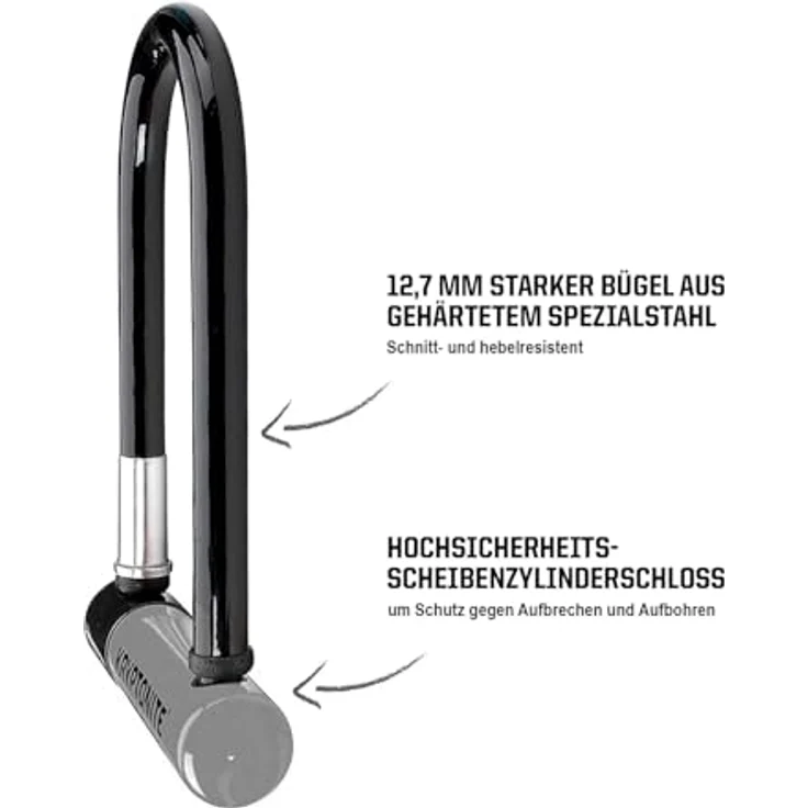 Kryptonite Mini-7, Bügelschloss mit 13 mm gehärtetem Bügel und FlexFrame Halterung, hohe Sicherheit – Bild 3