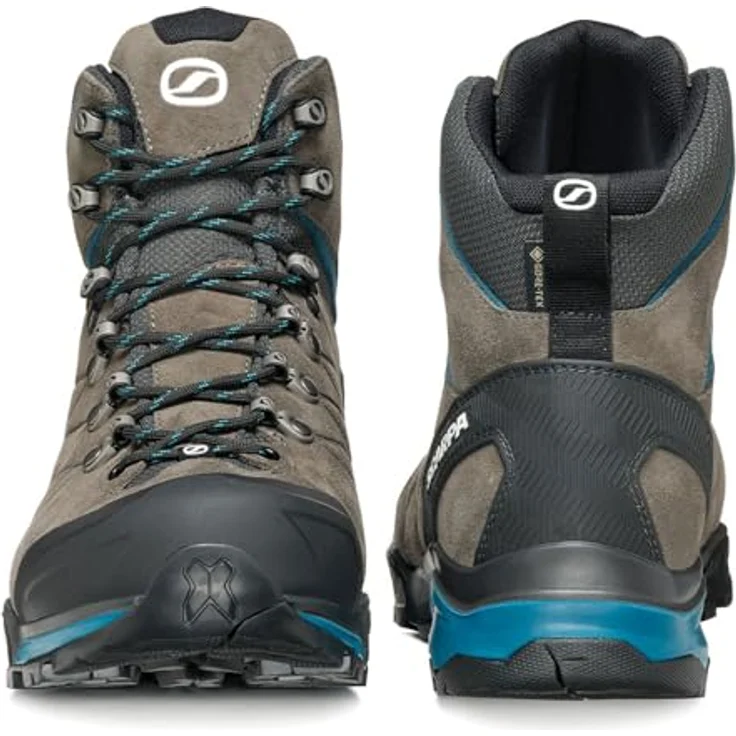 Scarpa ZG TRK GTX, Wasserdichter Trekkingschuh mit Fersenstabilität, Titan, Blau, 625 g – Bild 6