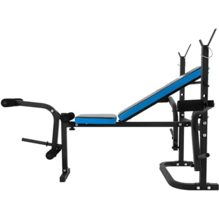 Rebel ACTIVE Verstellbare Trainingsbank bis 220 kg, Schwarz, Multifunktionales Fitnessgerät mit verstellbaren Funktionen für individuelles Training – Bild 4