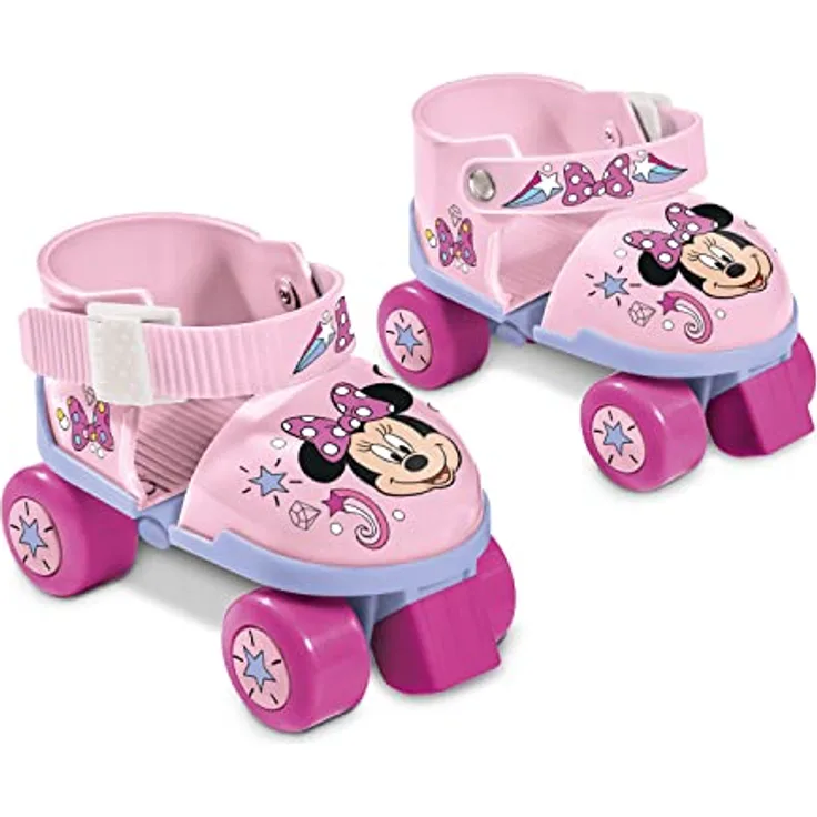 Mondo Disney Minnie Rollschuhe für Mädchen, verstellbar von Größe 22 bis 29, mit Schutzset und Tragetasche, mehrfarbig