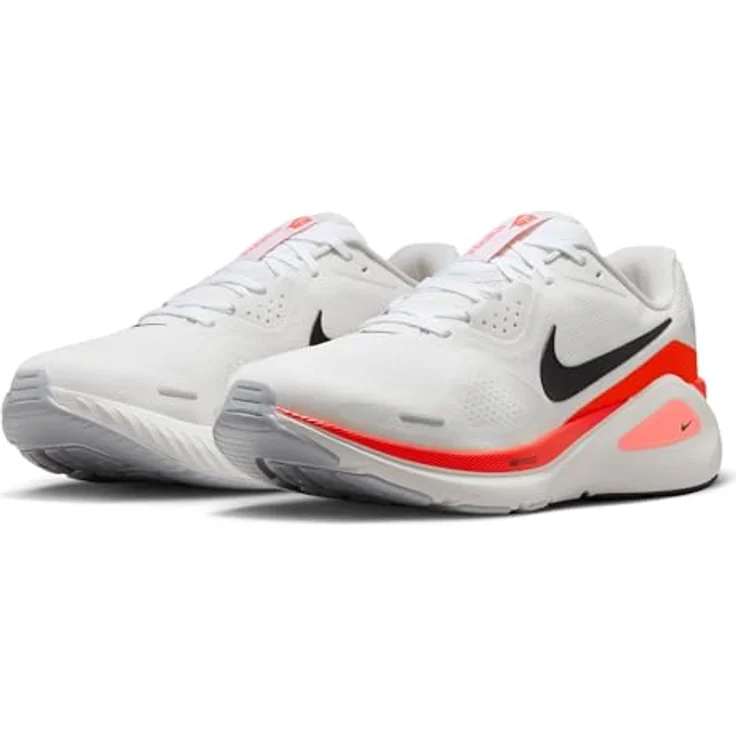 Nike Structure 26 Herren Laufschuh, stabile Dämpfung mit ReactX-Mittelsohle, Weiß, Größe 11.5 – Bild 3