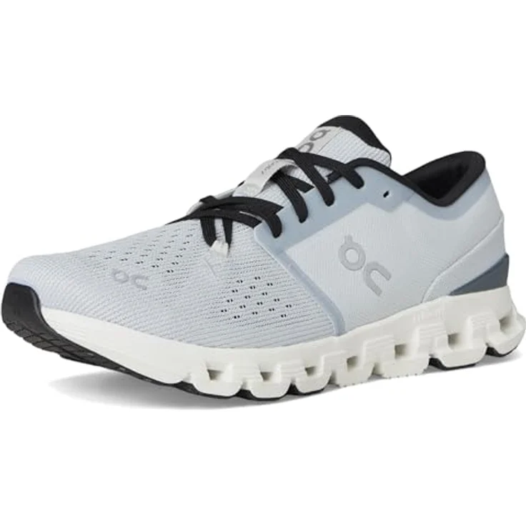 ON Running Cloud X 4, neutrale Laufschuhe aus recyceltem Mesh mit CloudTec®-Zwischensohle und Gummi-Außensohle, grau, EU 41 US 8 – Bild 7