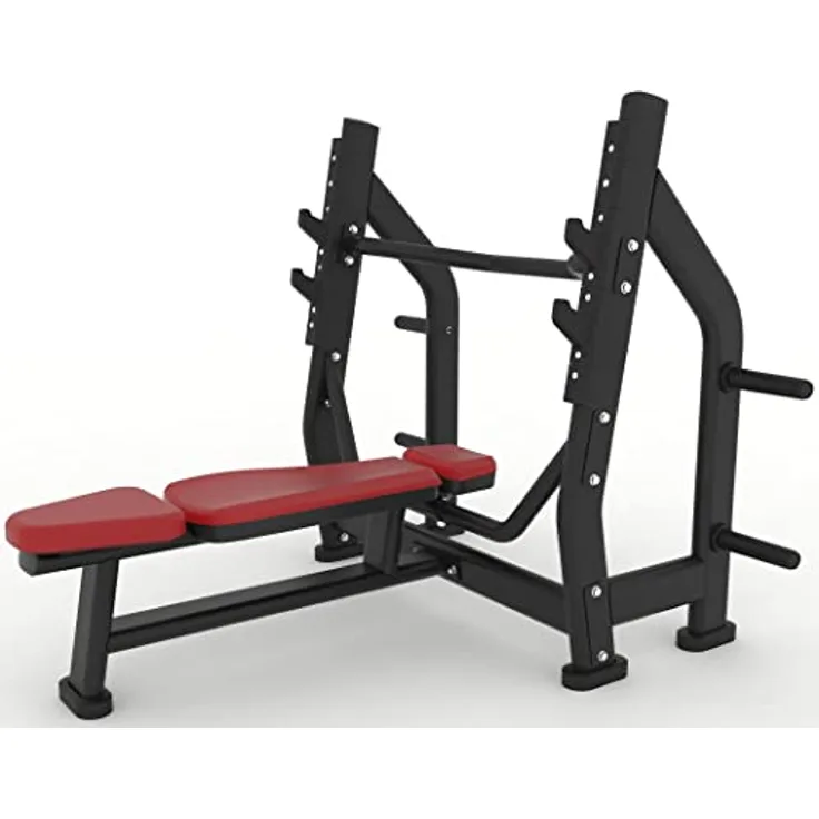 Dione HB7500 Pro Hantelbank - Kraftstation - Belastbar bis 300KG, Schwarz