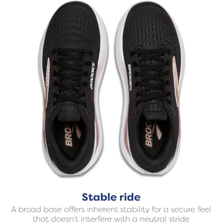 Brooks Ghost Max 3, Damen Laufschuhe mit maximaler Dämpfung und stabiler Basis, schwarz, Schuhgröße EUR 40.5 | US 9 – Bild 4