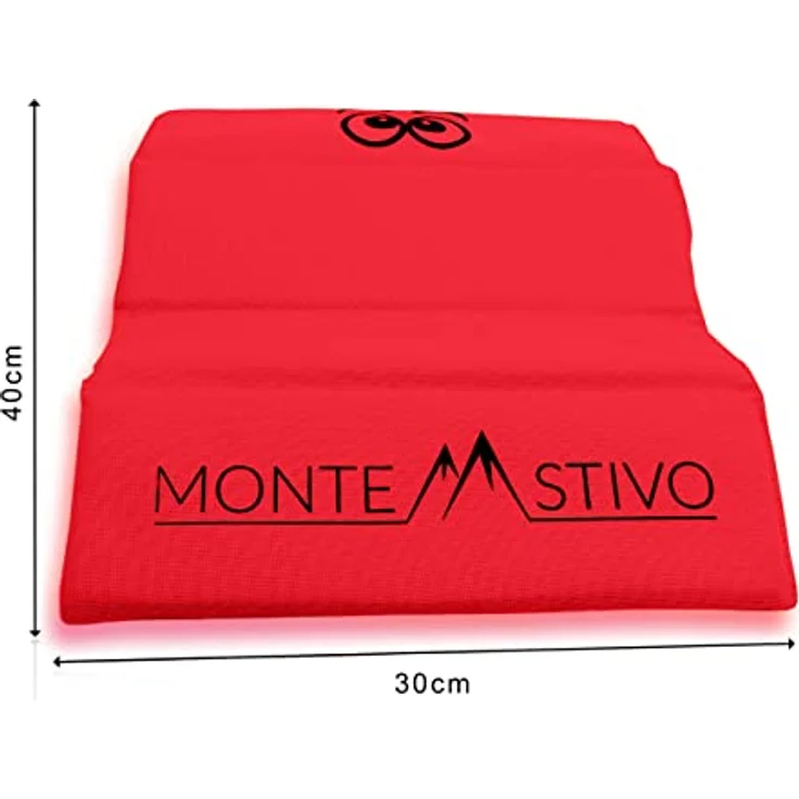 Monte Stivo® Expedition, 4-fach faltbare Outdoor-Sitzmatte 30x40 cm für Kinder und Erwachsene, rot, ideal zum Wandern und Picknick – Bild 5