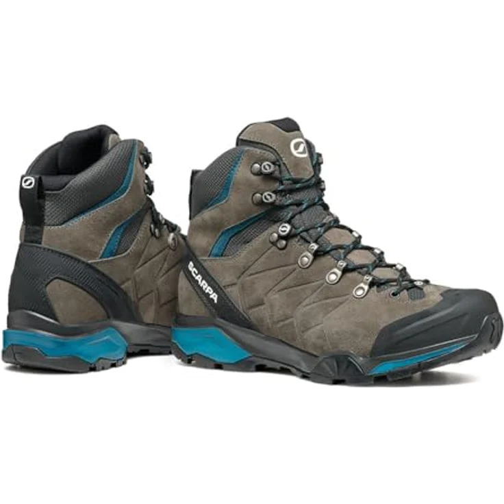 Scarpa ZG TRK GTX, Wasserdichter Trekkingschuh mit Fersenstabilität, Titan, Blau, 625 g – Bild 7
