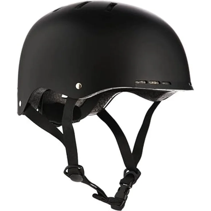 Nils Extreme MTW03 Fahrradhelm, Skaterhelm mit Größenanpassung für Fahrrad und Roller, schwarz, L – Bild 2