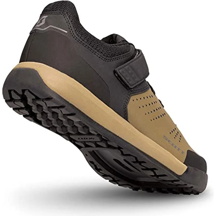 Scott MTB Shr-alp Schnürschuh, Mountainbiking Schuhe mit Schnürung und Klettverschluss, black/fir green, Größe 46.0 – Bild 5