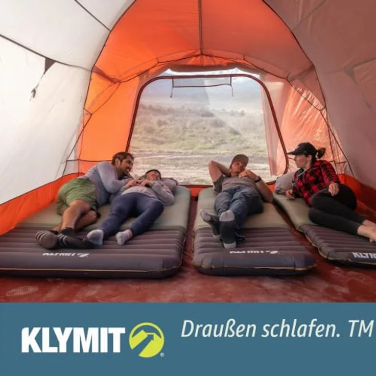 Klymit Klymaloft Schlafmatte, extra breite Isomatte mit Schaumstoffauflage und I-Träger-Luftkammern, 198 cm, 135 cm, 2720 g – Bild 8