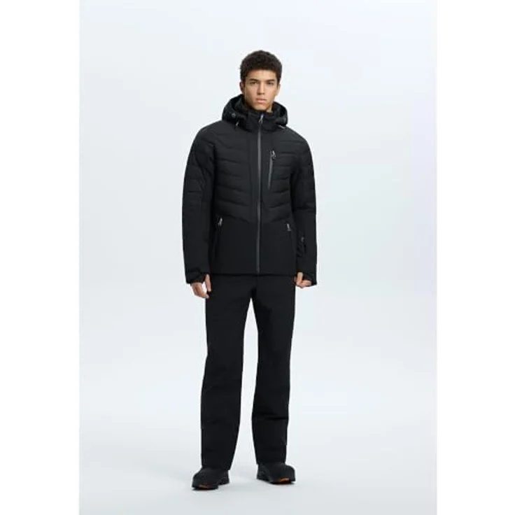 ICEPEAK Herren Skijacke Folsom, wasserabweisend und atmungsaktiv, schwarz – Bild 3