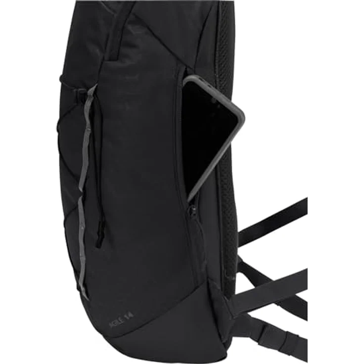 Vaude Agile Wanderrucksack, 46 cm, schwarz, 100% Polyester, kompakte Größe 27 x 15 x 46 cm – Bild 7