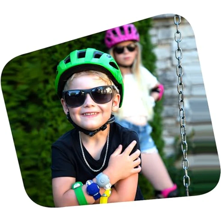 Crazy Safety Cool Cute Fahrradhelm für Kinder 6-12 Jahre, Hübsches Rot, EN1078, mit LED-Licht und 15 Belüftungsöffnungen – Bild 8
