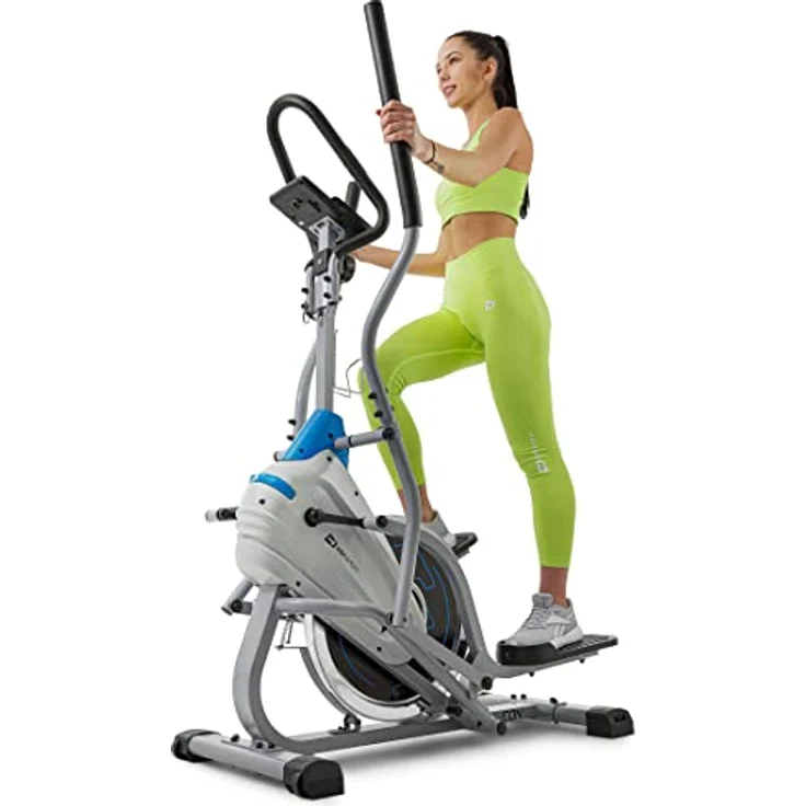 Hop-Sport Cross Stepper für zuhause HS-400B Icon - 2-in-1 Crosstrainer und Stepper mit Trainingscomputer - innovatives Trainingsgerät verbindet das Stepper- und Crosstrainer-Training – Bild 1