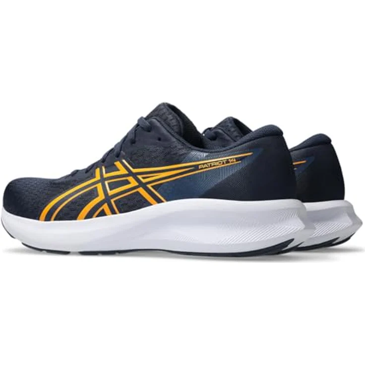 ASICS PATRIOT 14, Laufschuhe mit dämpfender Sohle für Trittsicherheit, Midnight/Yamabuki – Bild 2