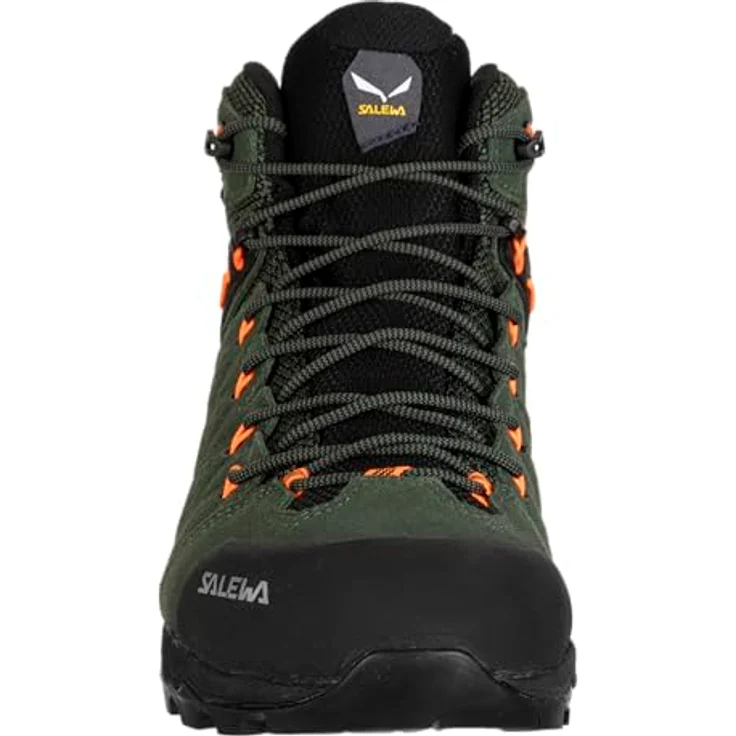 Salewa Alp Mate Mid, Herren Wanderschuhe, wasserdicht, Veloursleder, Grün, Größe 42 – Bild 6