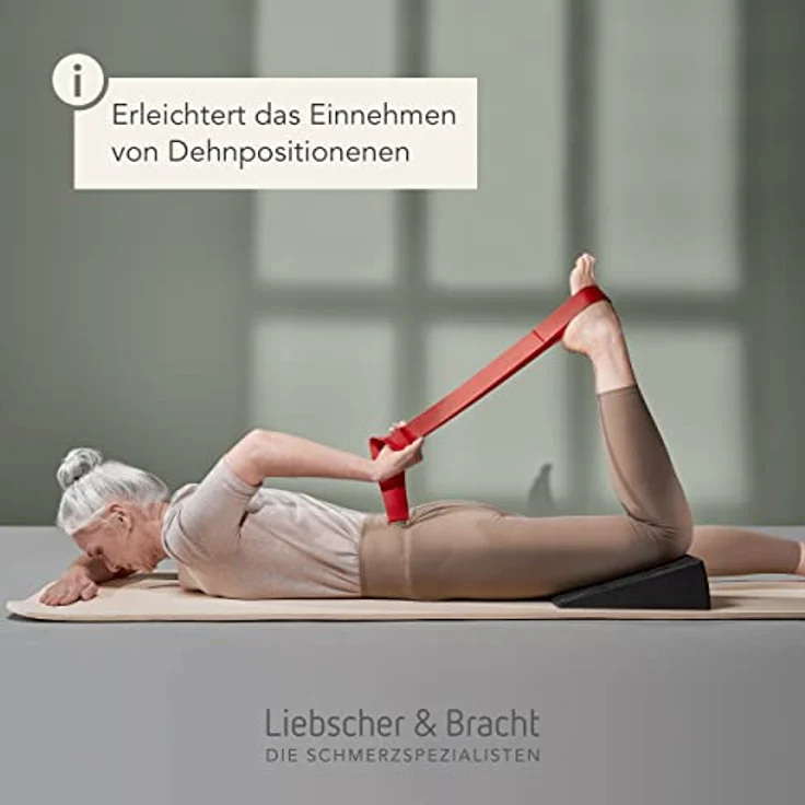 Liebscher & Bracht Original Schlaufe, rote Übungsschlaufe aus 100% Baumwolle zur Engpassdehnung, inkl. App mit Anwendungsvideos – Bild 4