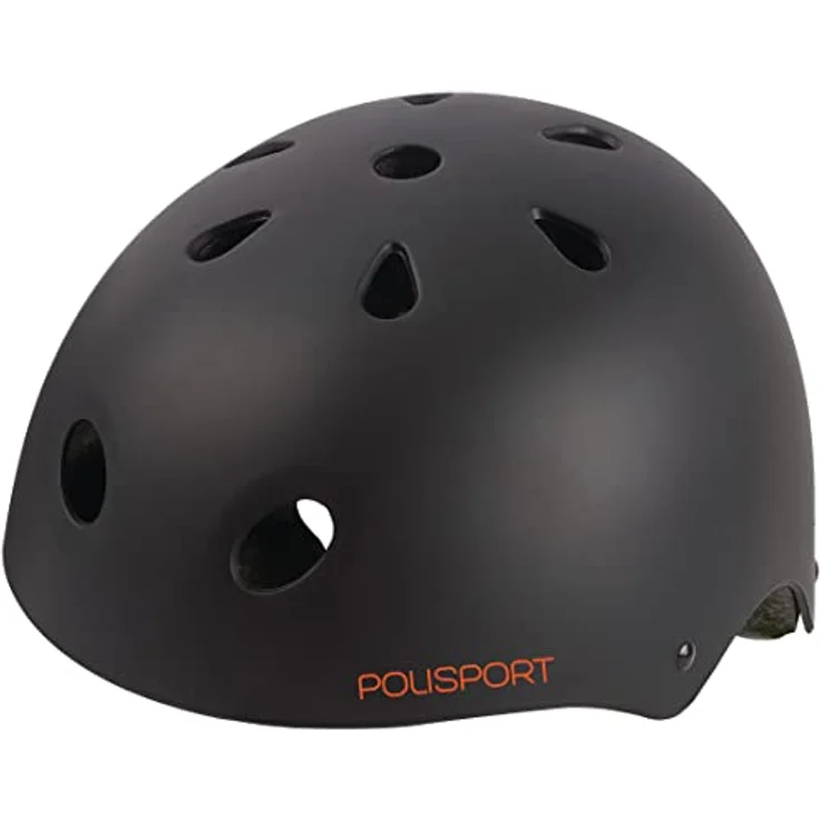 POLISPORT Urban Radical Graffiti Kinderfahrradhelm, verstellbar (53-55 cm), CE-zertifiziert, schwarz matt/grün, leicht und sicher für Radfahren und Skaten – Bild 2