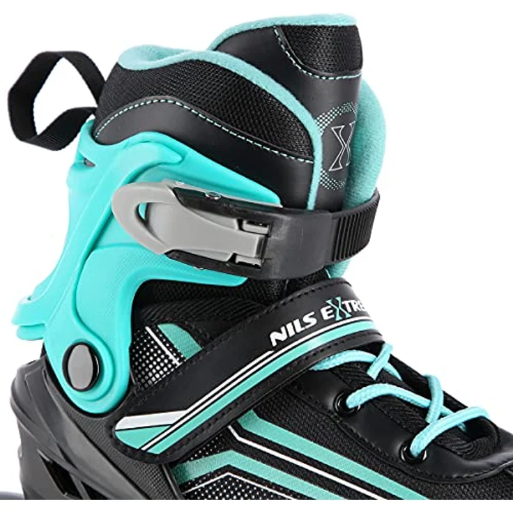 NILS EXTREME Inlineskates 2-IN-1 Inliner Schlittschuhe wechselbare Kufen, Verstellbare Größe, Alu-Schiene, ABEC7 Lager – Bild 4