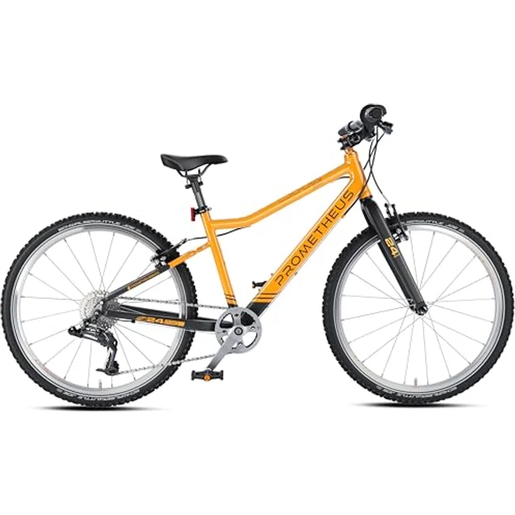 PROMETHEUS BICYCLES PRO 24 Zoll Kinderfahrrad, 8 Gang SRAM Schaltwerk, ultraleicht (9.0 kg) Alurahmen, V-Brakes, SCHWALBE Reifen, in Lila – Bild 3