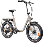 Remington FR 1.0 E Bike, 20 Zoll Pedelec Klapprad für Damen und Herren, 250 W Motor, 7 Gang, beige, für Körpergrößen 160-200 cm
