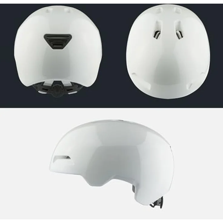Alpina Sports Velohelm Haarlem, Inmold-Bauweise mit asymmetrischem Design, Größe 52-57 cm, mattschwarz – Bild 4