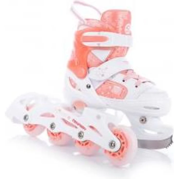Tempish RS TON GIRL DUO, verstellbare LED Inline-Skates für Mädchen, Größe EU 30-33