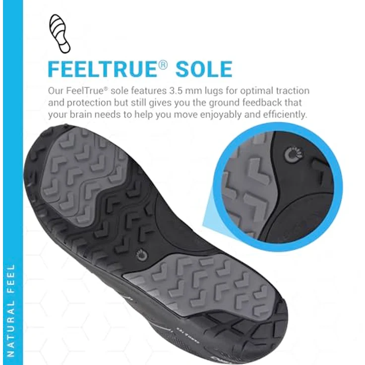 Xero Shoes Mesa Trail WP MXMBLK, wasserdichte Barfuß-Trailrunningschuhe mit TrailFoam-Zwischensohle, schwarz – Bild 5