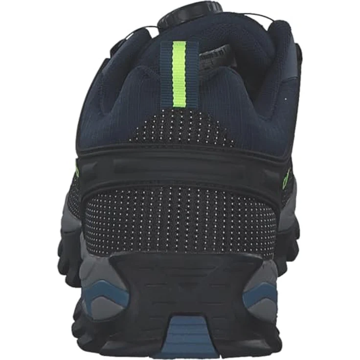CMP Rigel Low Fitgo Trekking Shoes WP, Herren Wanderschuhe aus Leder, blau ink-yellow fluo, Größe 47 – Bild 5