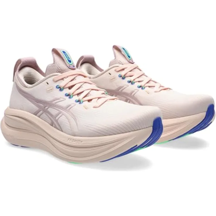 ASICS Performance Gel-Nimbus 28, Damen Laufschuhe mit FF BLAST PLUS Dämpfung, PureGEL Technologie, rosa, Größe 38