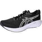 Asics Gel-Excite 10, Laufschuhe mit hoher Dämpfung und atmungsaktivem Obermaterial, Größe 46, schwarz-weiß