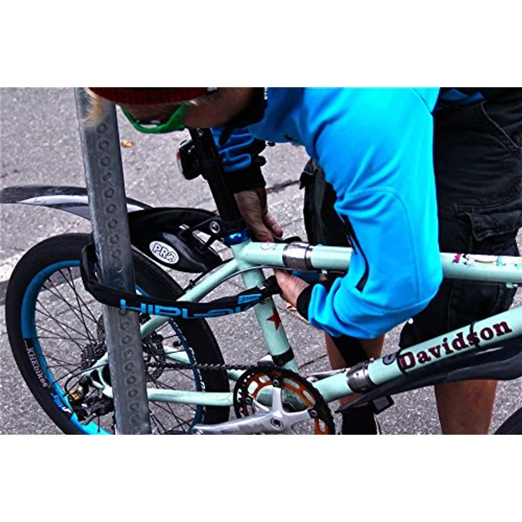 HipLok LITE, Veloschloss (75 cm) mit 8 mm starkem Bügel und 6 mm Kette aus gehärtetem Stahl, Sold-Secure-zertifiziert – Bild 2