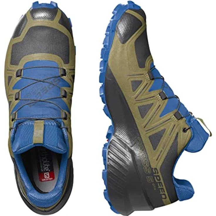 Salomon Speedcross 5 GTX, Herren Laufschuhe mit Gore-Tex-Membran, Schnellschnürung, Grün, Größe 48 – Bild 7